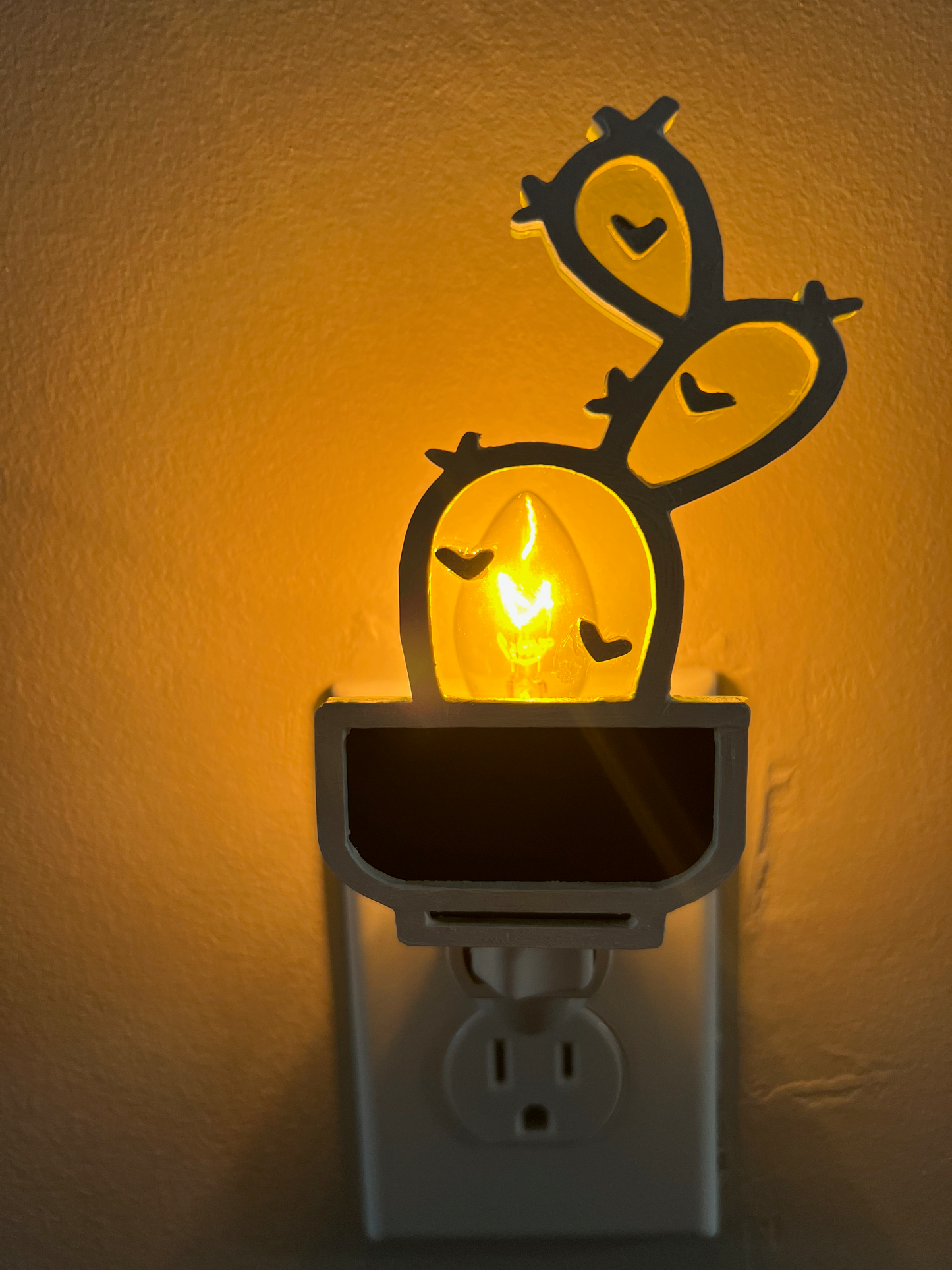 Desert Glow Series: Yellow Succulent Nightlight
