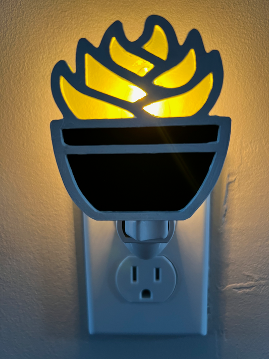 Desert Glow Series: Yellow Succulent Nightlight 3