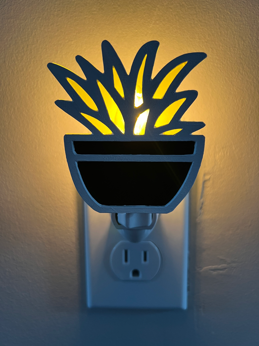 Desert Glow Series: Yellow Succulent Nightlight 2