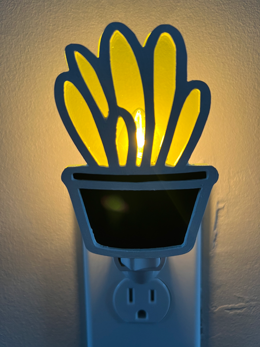 Desert Glow Series: Yellow Succulent Nightlight 4
