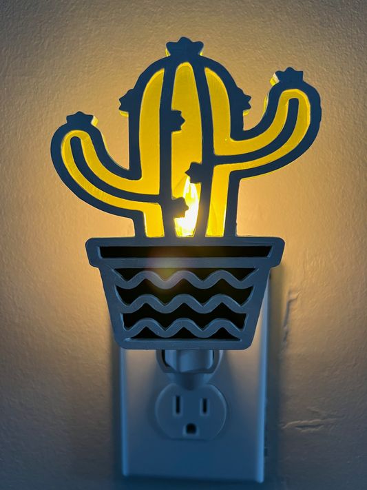 Desert Glow Series: Yellow Succulent Nightlight 5